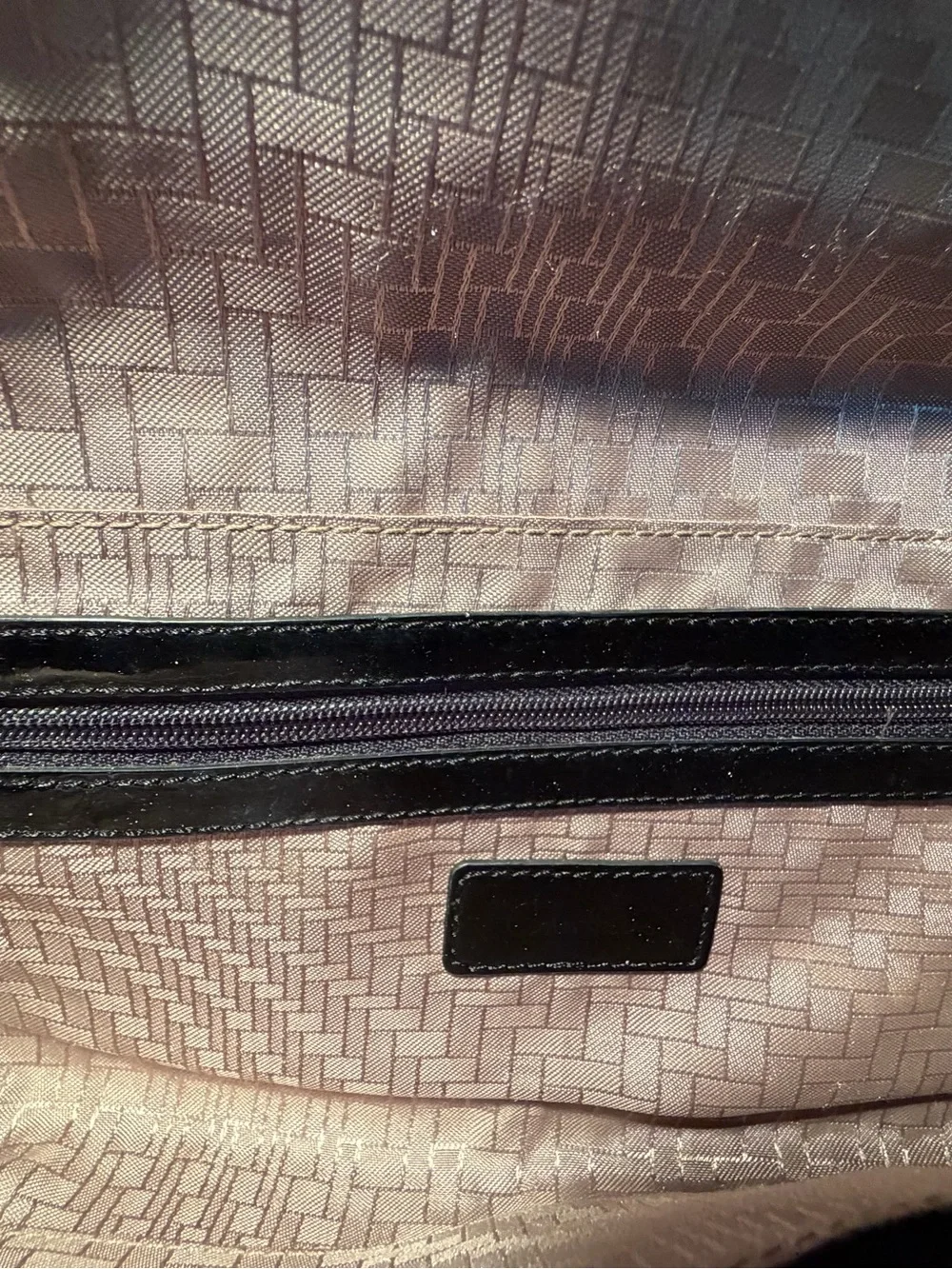 Cole Haan Black and Brown Woven Clutch